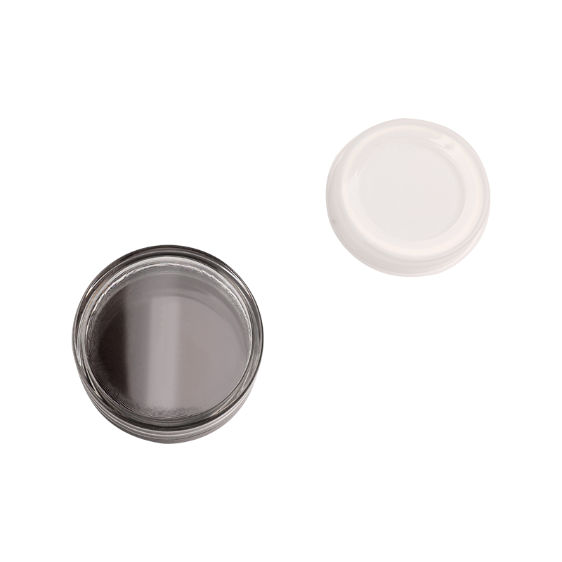 Clear Pet Cosmetic Jar с белой кепкой ABS